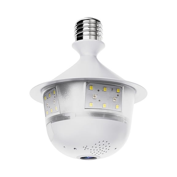 Osfvolr 3MP WIFI E27 Bulb Security Camera Full Color Night Vision Two-Way Voice Wireless Auto Tracking Fisheye Wifi Camera