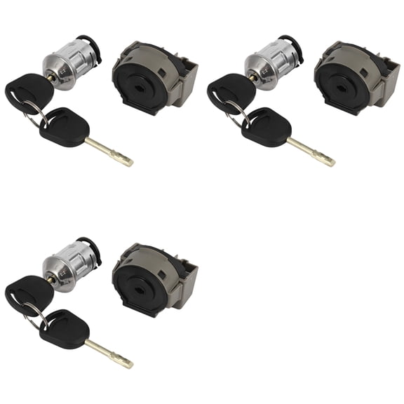 Osfvolr 3X Car Ignition Switch Lock Cylinder with 6 Keys for Focus MK1 Transit Connect 1998-2013 1022184 1677531