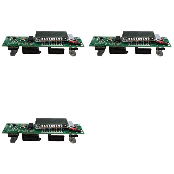 Osfvolr 3X Lithium Battery Charger Board LED Dual USB 5V 2.4A Circuit Board Micro/Type-C USB Power Bank 18650 Charging Module
