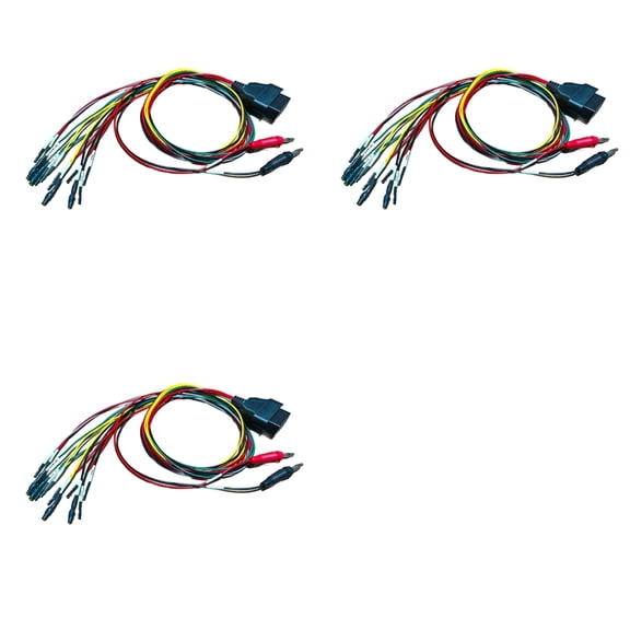 Osfvolr 3X OBD2 Diagnostic Adapter OBD Breakout Tricore Cable ECU Pinout Cable 12V Switch