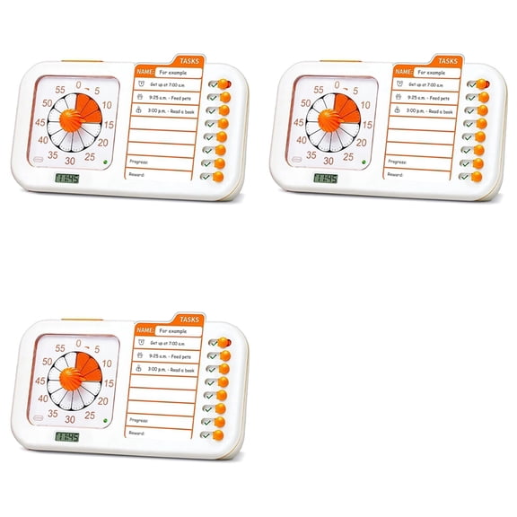 Osfvolr 3X Visual ADHD Timer for Kids & Adults with Planning Board, Task Timer, Chore Chart & Visual Schedule Planne