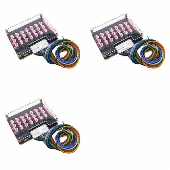 Osfvolr 3X Whole Group Balancer 8S 5A Active Lithium Lipo Lifepo4 Battery Equalizer Transfer Board with Shell