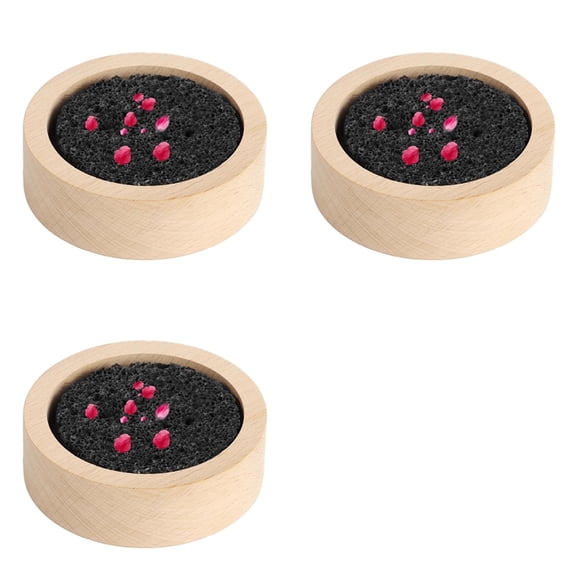 Osfvolr 3X Wood Lava Rock Essential Oil Diffuser, Black Lava Rock Stone Diffuser, Stone Diffuser for Home, Offices, Yoga, Sauna