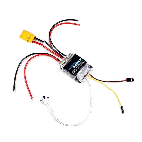 Osfvolr 40AX2 Dual Way Bidirectional Brushed Electric Speed Controller Mixed Control ESC 7-25V for RC Tank/Speed Boat XT90