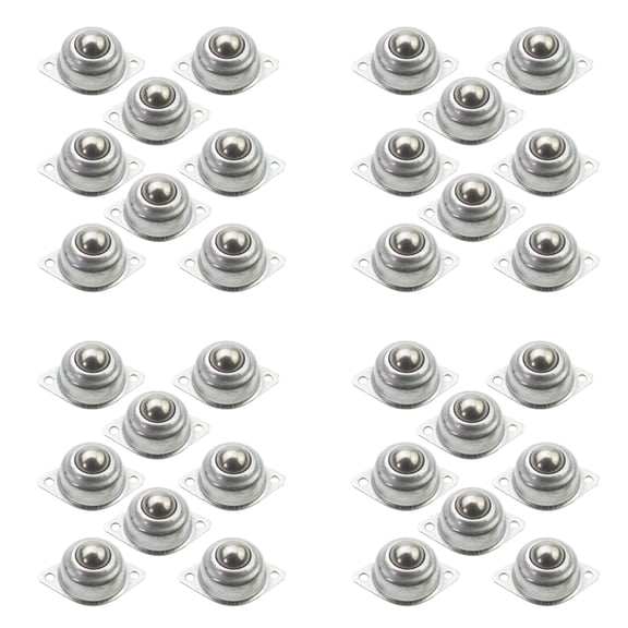 Osfvolr 48 Pieces -15A Ball Transfers Universal Rotation Ball Conveyor Wheel Caster Roller 5/8 Inch Ball Bearings