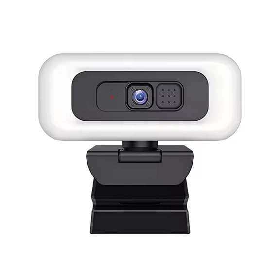 Osfvolr 4K 2K Full HD Webcam Portable Auto Focus Webcam Live Streaming Flexible with Microphone Live Broadcast with Light 4K
