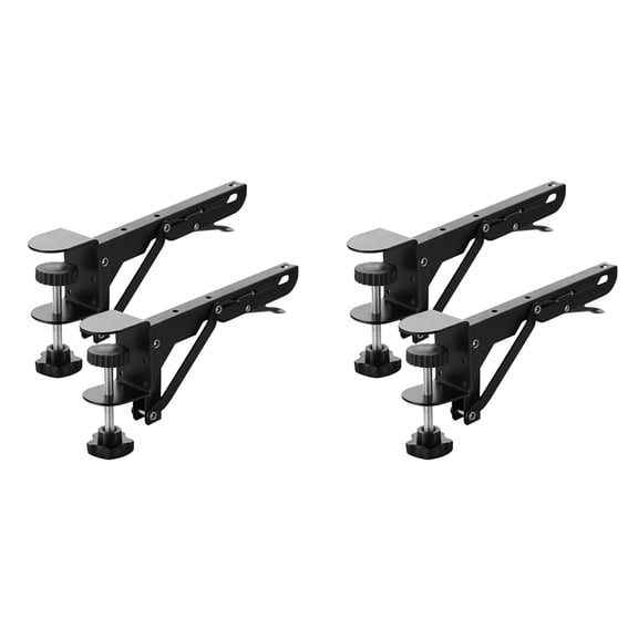 Osfvolr 4PCS Foldable Bracket Computer Keyboard Desk Extender Support Keyboard Arm Stand Folding Desktop for Laptop Monitor