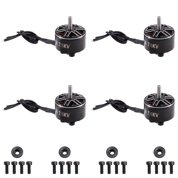 Osfvolr 4Pcs 3214 730KV Brushless Motor 4-6S Lipo 5mm Shaft for GF1050-3 10inch FPV Freestyle Long Range Crossing Drones Part