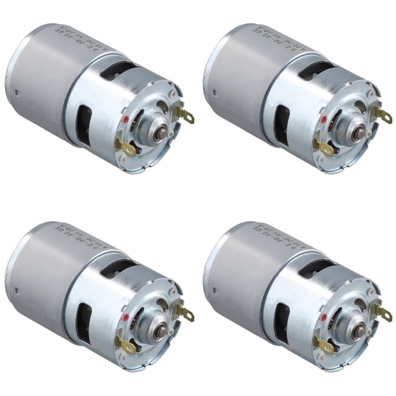Osfvolr 4X 775 DC 21V Small Brush Motor High-Speed Silent Motor High-Power Dual Bearing Motor