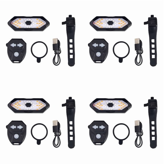 Osfvolr 4X Electric Scooter Turn Signal, Remote Control Bike LED Blinker/Tail Light,Adjustable Directional Turn Signal