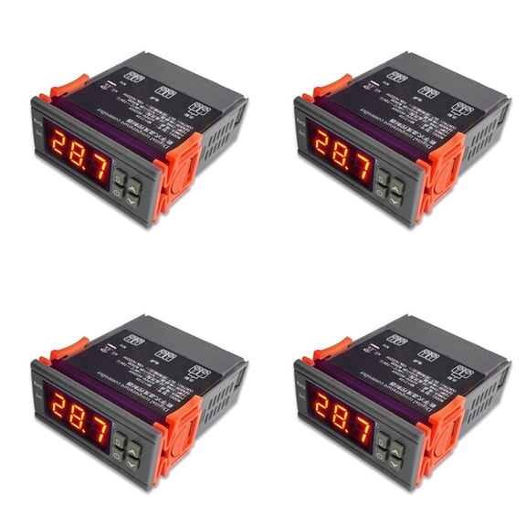 Osfvolr 4X MH1210W Digital Temperature Controller AC90-250V 10A 220V Thermostat Regulator with Sensor,Heating Cooling Control