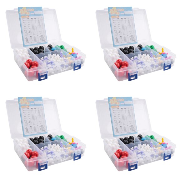 Osfvolr 4X Molecular Model Kit, Organic Molecular Chemistry Set, Atom Model Kit for Lessons , Structures Building Kit