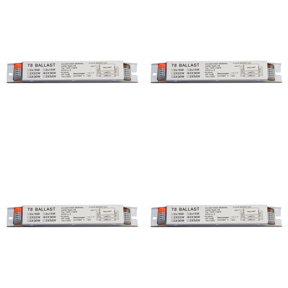 Osfvolr 4X T8 2x36W Electronic Ballast for UV Germicidal Lamp, Fluorescent Lamp for Home Supplies Iron Sheet