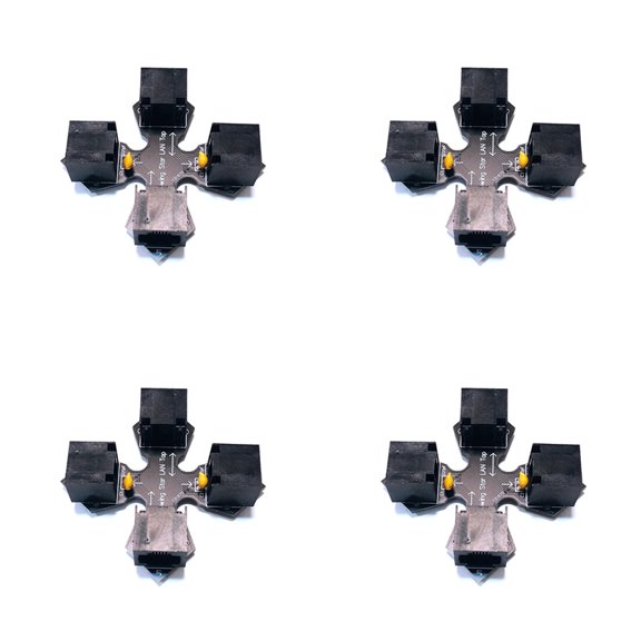 Osfvolr 4X Throwing Star LAN Tap Network Packet Capture Module Replica Monitoring Ethernet Communication Passive Ethernet