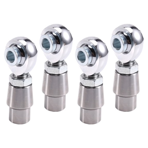 Osfvolr 4pcs 5/8''-18 Heim Joint Rod End Kit W/ Spacers,Tube Adapters & Jam Nuts Left Right Thread Heim Joint Car Accsesories