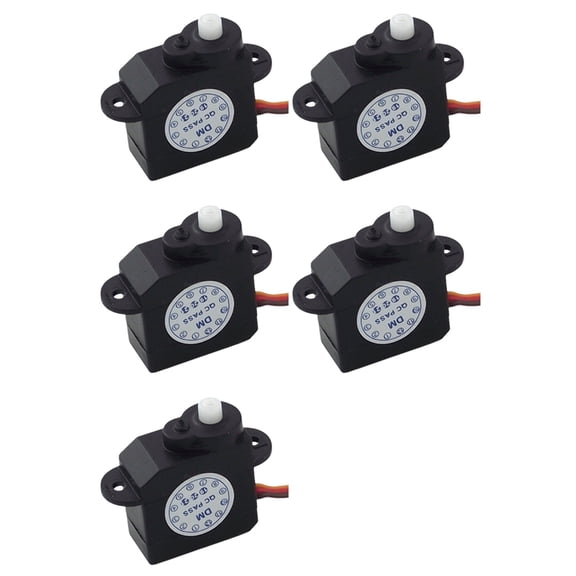 Osfvolr 5 PCS New 2.1g Mini Micro-Type Servo 180 Degree Rotation -S0020 2g Plastic Mini Servomotor 4.8V-6V