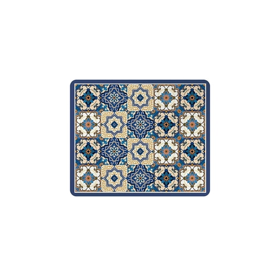 Osfvolr 50X60cm Checkered Printed Washing Machine Dust Cover Pad, Quick-Dry Absorbent Protective Top Mat for Washer and Dryer B