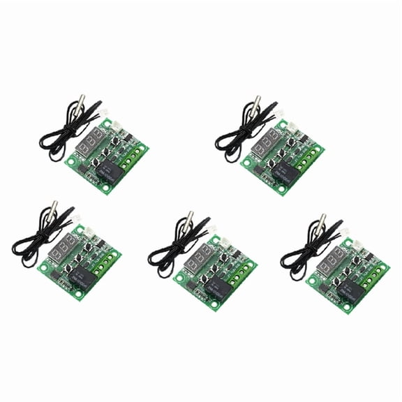Osfvolr 5Pcs W1209 Heat Cool Digital Thermostat Temperature Controller Miniature Thermostat Temperature Control Switch Panel
