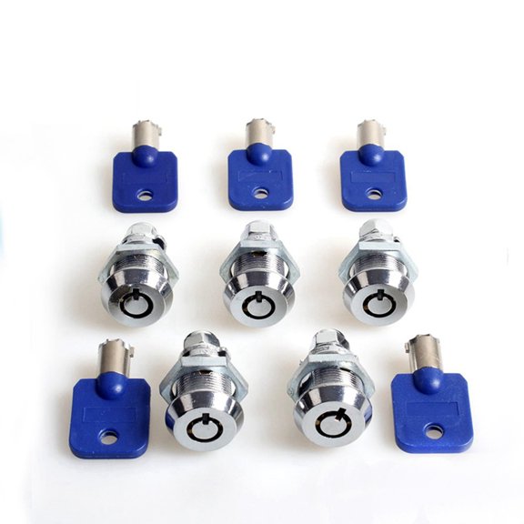 Osfvolr 5Set Game Machine Dedicated Door Lock Cam Lock with Key 27mm for Pinball Games Machines Cabinet Door