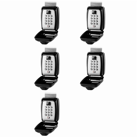 Osfvolr 5X Car Window Lock Box, Car Key Lock Box, Car Window Punch Button Lock Box, Car Window Key Safe, for Carpooling, Turo