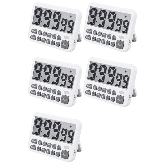 Osfvolr 5X Digital Kitchen Timer, Large Display Cooking Timer Cycle Count Up/Down Timer with Digits Directly Input, Loud Alarm
