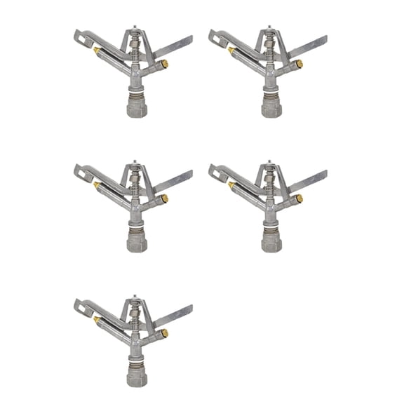Osfvolr 5X Female Thread Rotating Rocker Irrigation Sprinkler Metal Nozzle Agriculture Farmland Lawn Irrigation Sprayer