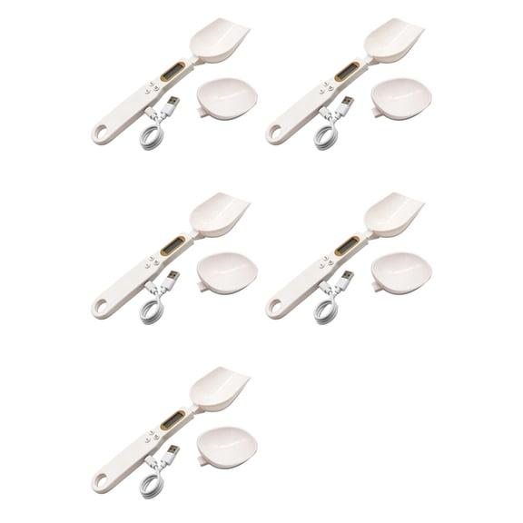 Osfvolr 5X USB Charging Measuring Spoon Gram Scales Electronic Digital Gramera Dimensional Weighing