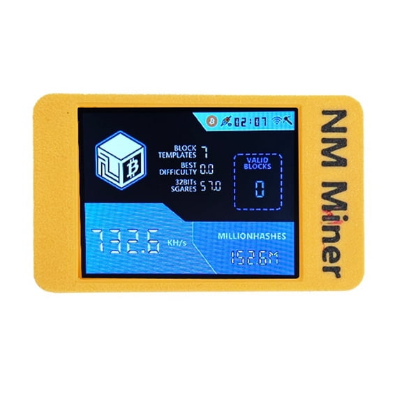 Osfvolr 730Kh/S Harshrate BTC Miner + Case Bitcoin Crypto Solo Miner 2.8 Inch Smart Display B
