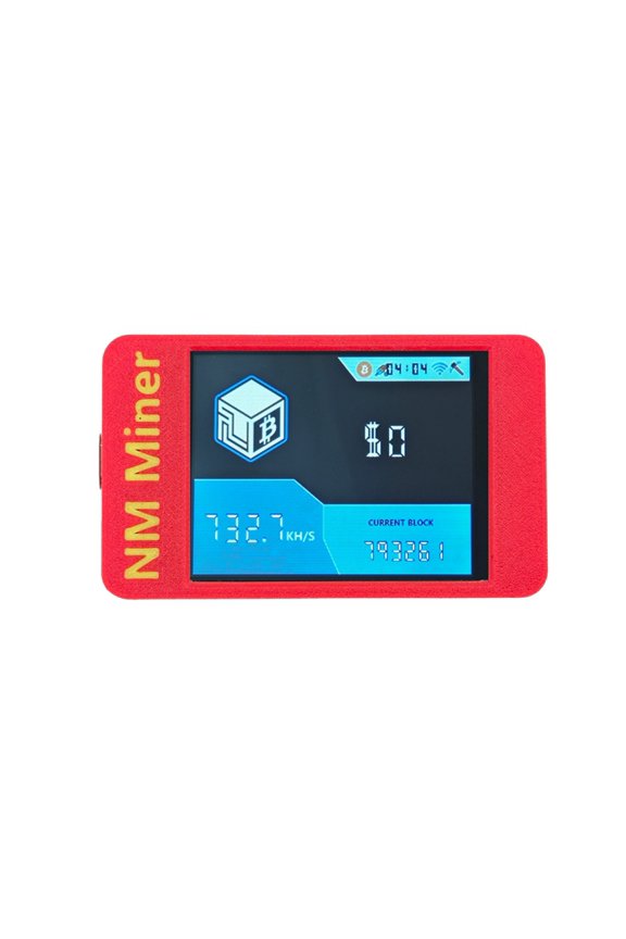 735Kh/S BTC Solo Miner NMMinerNerdMiner 2.8 Inch Smart Screen Upgrade Bitcoin Crypto Miner for Home  with Touch