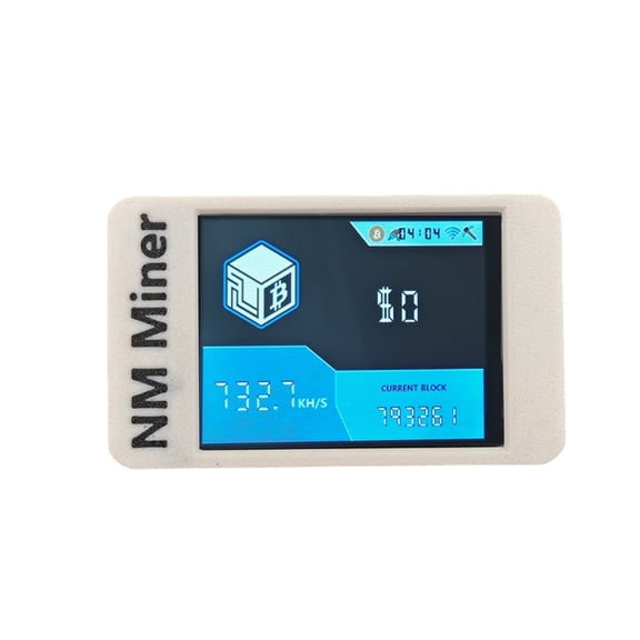 Osfvolr 735Kh/S NMMinerNerdMiner BTC Solo Miner 2.8 Inch Smart Screen Bitcoin Crypto Miner for Home with Touch