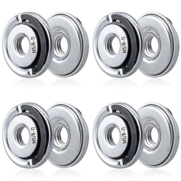 Osfvolr 8Pcs Quick Change Angle Grinder Flange Nuts 5/8-11 Grinder Nut Replacement Lock Nuts Grinder Locking Nuts