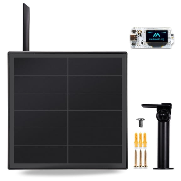 Osfvolr 8W Meshtastic Solar Panel Heltec V3 LoRa Node 868-915MHz LoRaWAN Waterproof Remote Network Transmission B