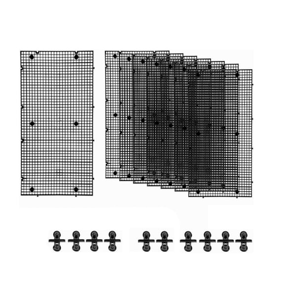 Osfvolr 8pcs Fish Tank Divider with 10 Pcs Suction Cups DIY Adjustable Aquarium Divider Filter Bottom Fish Tank Isolation Board