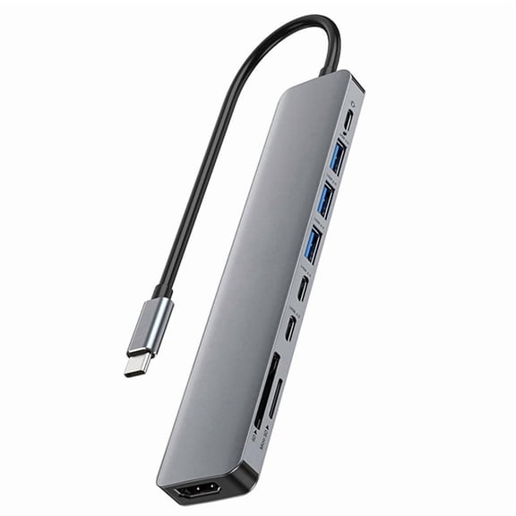 Osfvolr 9 in 1 USB C Hub Docking Station with 4K -Compatible, 100W PD, USB 3.0, SD/TF Card Reader with Multiple Devices