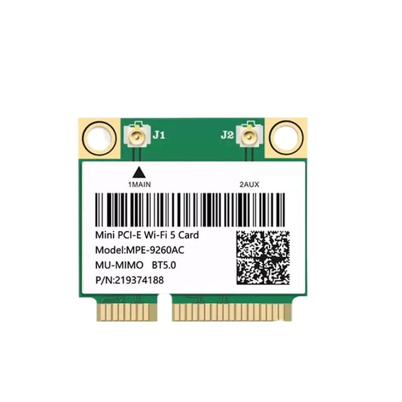 Osfvolr 9260AC WiFi Card 2033M 2.4G/5G Dual-Band Gigabit Wireless Network Card Bluetooth 5.0 MINIPCIE Wireless Card Adapter