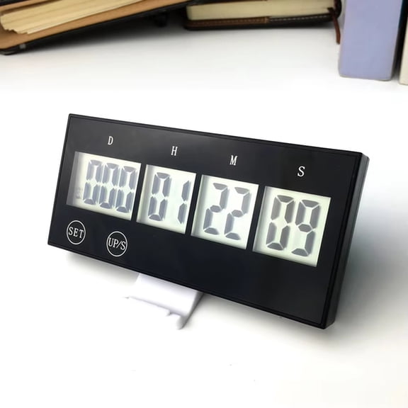 Osfvolr 999 Days Digital Countdown Touch Screen Keys Electronic Count Down Timer Multifunctional Reusable for Learning Work