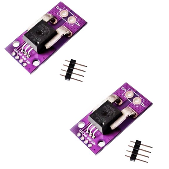 Osfvolr ACS758LCB-050B-PFF-T 50A Hall Current Sensor Module Linear Current Sensor Module 2pcs