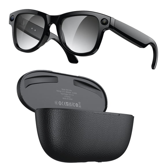 Osfvolr AI Smart Glasses with 8MP Camera Video Recording AI Photo Recognition Bluetooth Call Voice Translation Sunglasses A