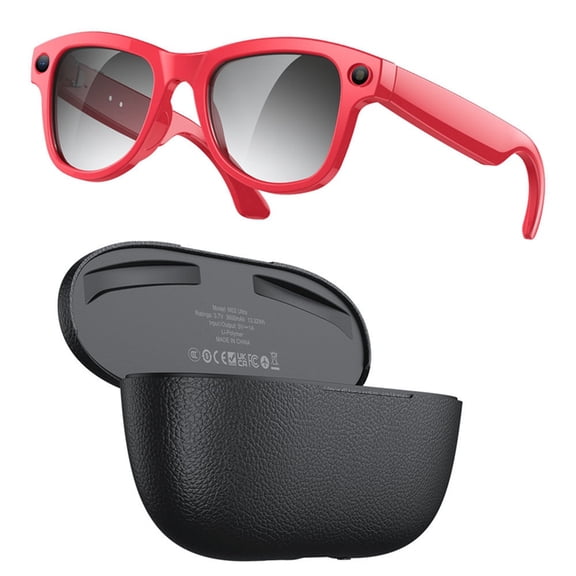 Osfvolr AI Smart Glasses with 8MP Camera Video Recording AI Photo Recognition Bluetooth Call Voice Translation Sunglasses B