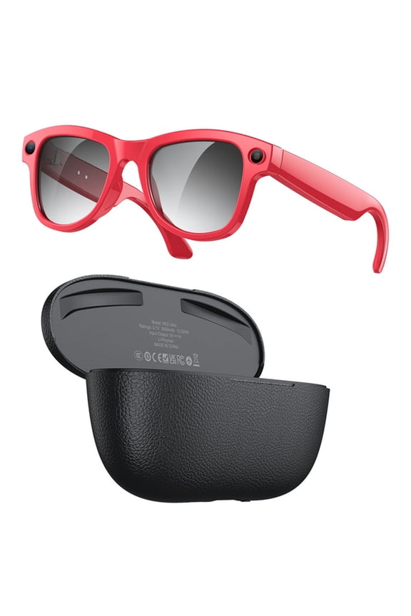 AI Smart Glasses with 8MP Camera Video Recording AI Photo Recognition Bluetooth Call Voice Translation Sunglasses B