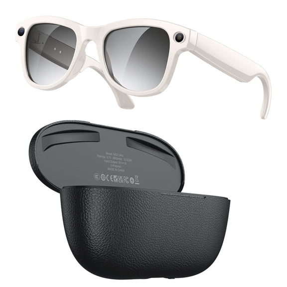 Osfvolr AI Smart Glasses with 8MP Camera Video Recording AI Photo Recognition Bluetooth Call Voice Translation Sunglasses C