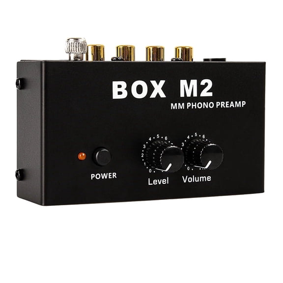 Osfvolr BOX M2 Phono Preamp for Turntable Mini Stereo Audio Hi-Fi Phonograph/Record Player Preamplifier US Plug