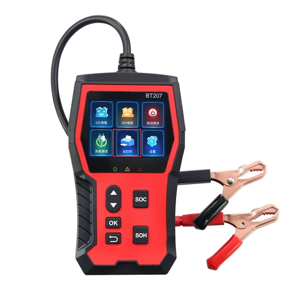 Osfvolr BT207 Battery Tester, Automotive Battery Tester, Waveform, Lifespan, Internal Resistance, Capacity, Battery Tester