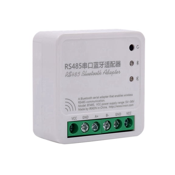 Osfvolr BT485 Serial Bluetooth Adapter, Hundred Meter RS485 Bluetooth Networking Communication Wireless 485 Protocol Converter