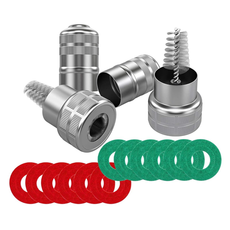 Osfvolr Battery Terminal Cleaners Kit Terminal Cleaners (2 Pcs) 6 Red & 6 Green Pcs Fiber Washers for Car and Marine Batteries