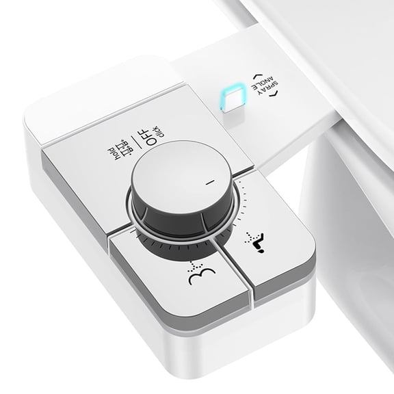 Osfvolr Bidet Attachment for Toilet Seat,Adjustable Angle DualNozzle,Self-Cleaning,Non-Electric Bidet for Rear&Feminine Wash(US)