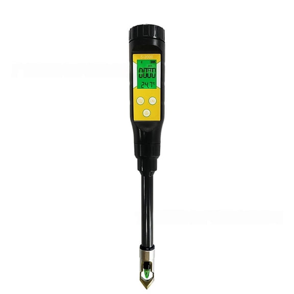 Osfvolr Bluetooth 2 in 1 Digital LCD Soil Tester PH Temperature Soil Meter with Backlight for Farm Garden Planting Soil Analyzer