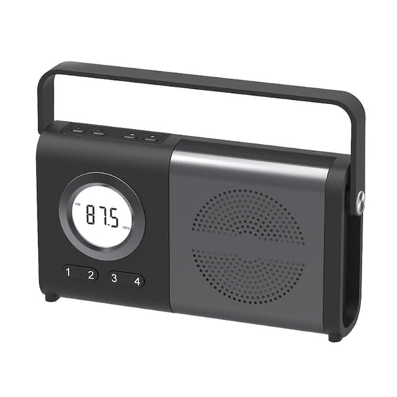 Osfvolr Bluetooth FM Radio USB Portable Vintage Retro Multiband Handheld Rechargeable Device Speaker