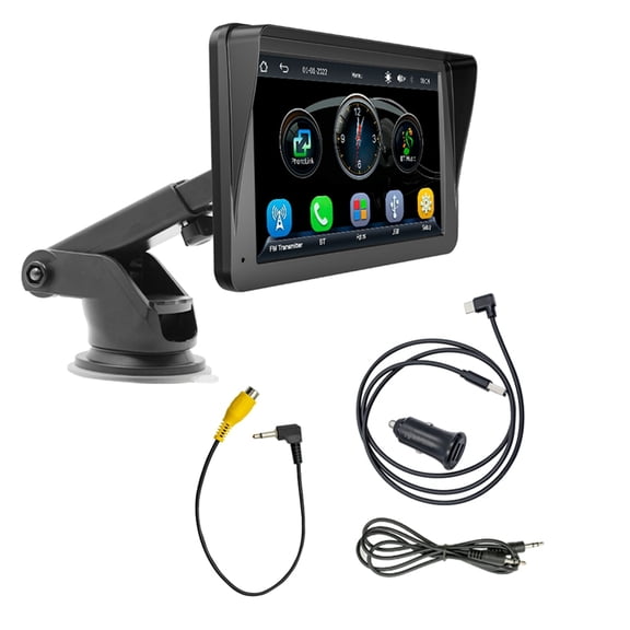 Osfvolr Car 7 Inch Navigation Screen Bluetooth Portable Screen Wireless Carplay Android Auto MP5 Player
