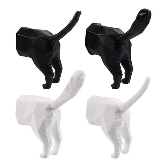 Osfvolr Cat Butt Magnets for Refrigerator, 4 Pack Funny Cat Rear Fridge Magnets for Notes, Photos, Keys